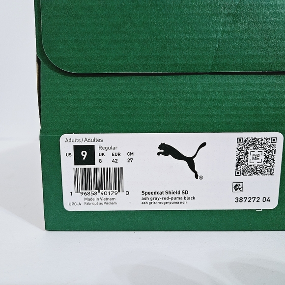 Puma Speedcat Shield SD Ash Grey Red Black - Picture 7 of 12